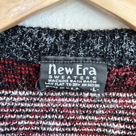 Vintage Sweater Graphix Sweater Grandpa Abstract Retro Acrylic Pullover - Picture 8 of 9